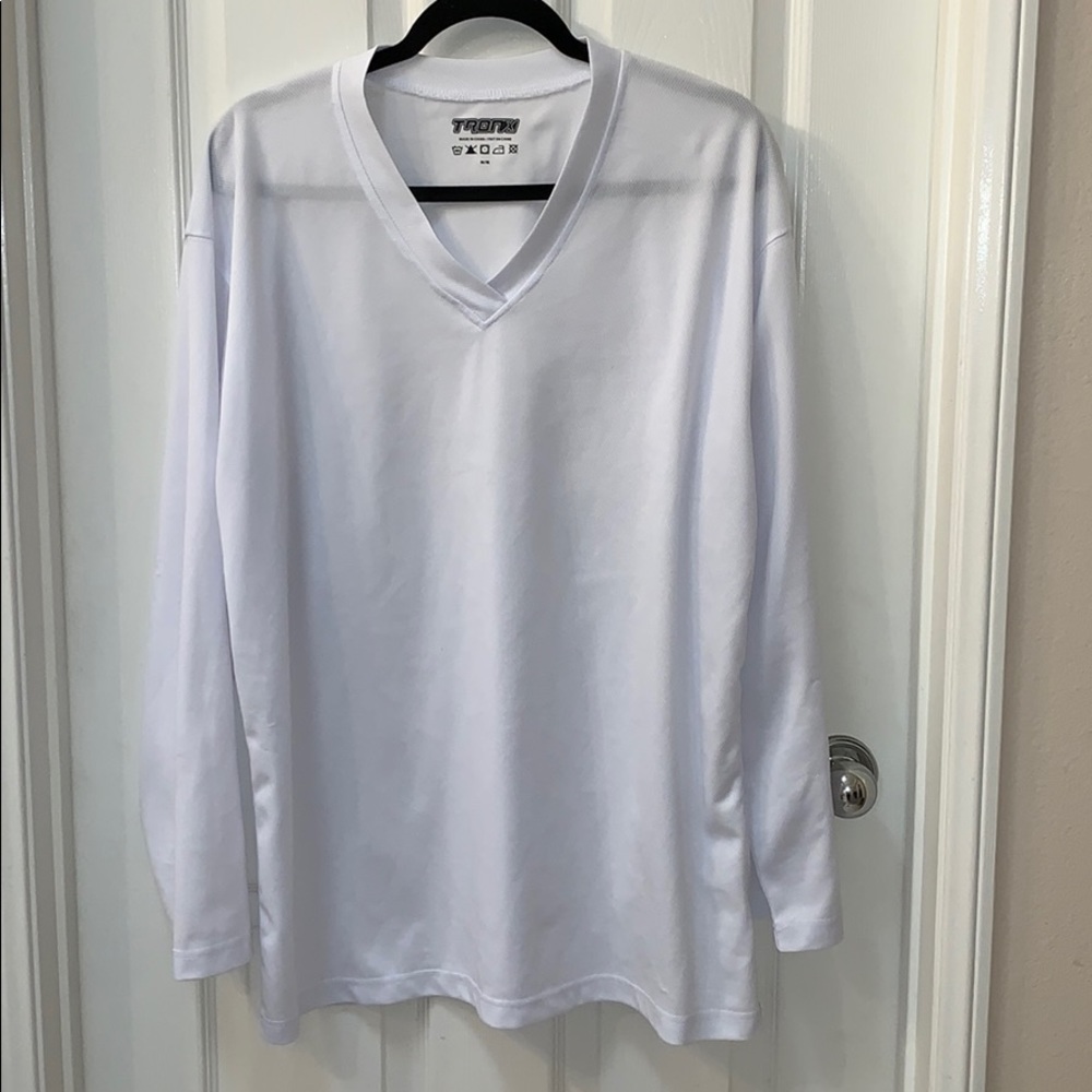 5 for $25! Youth White Hockey Practice Jersey Medium